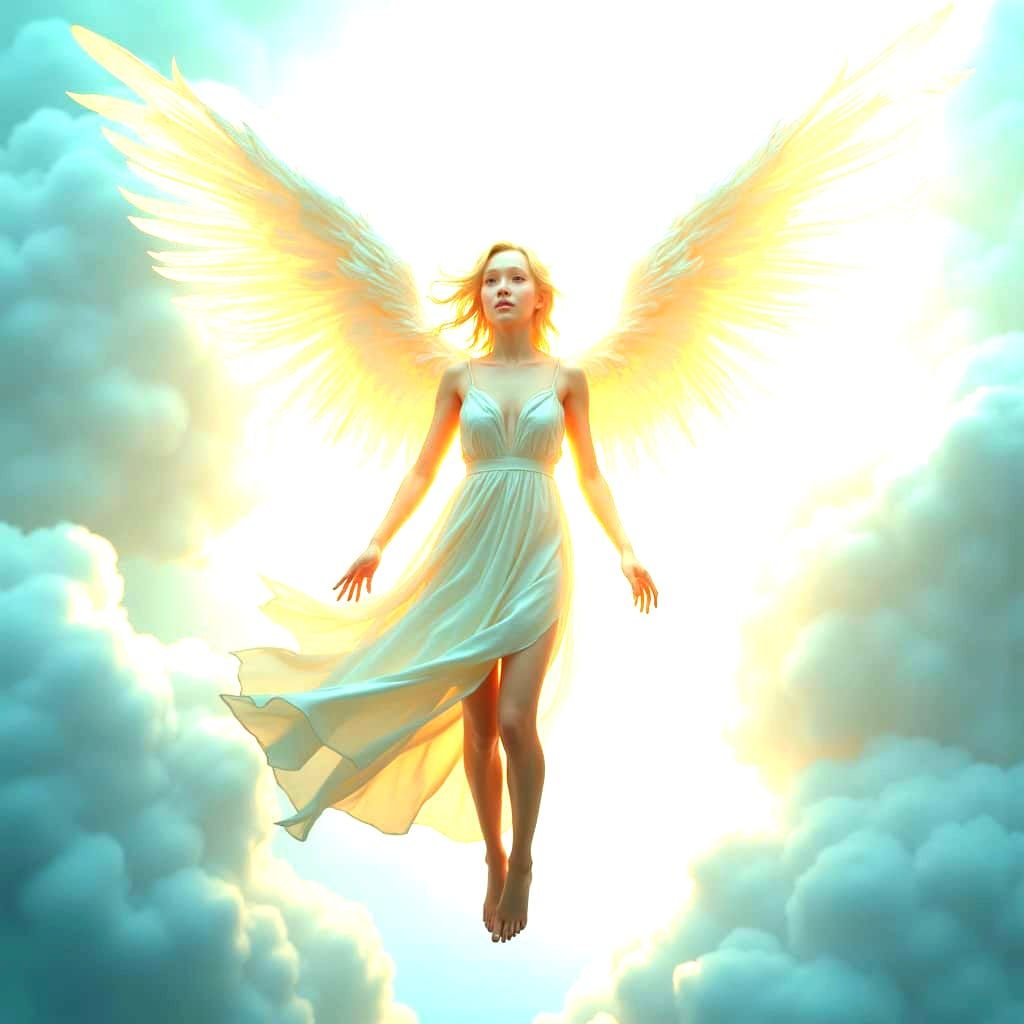 Fallen Angel Plummets from Grace in 3D Anime Art