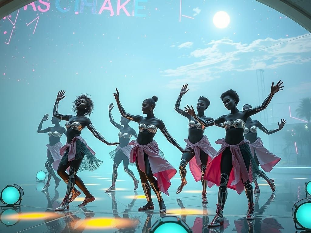 Afrofuturist Dancers Perform Under Lake Victoria