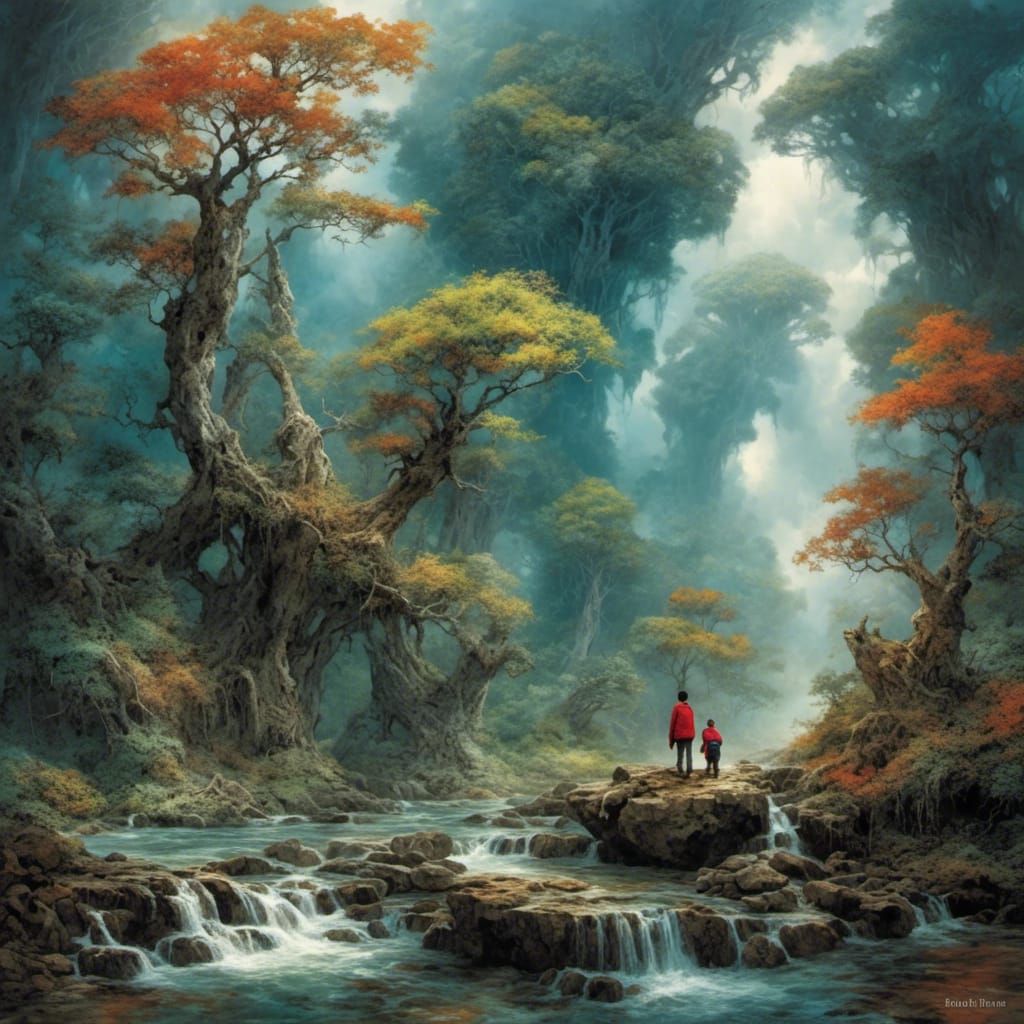 Dreamlike Edge of Reality in Ethereal Landscape