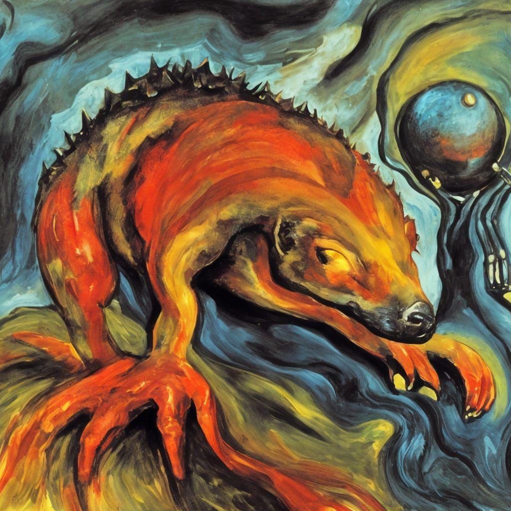 Apocalyptic Hedgehog Warns of Nuclear Doom in Dark Surrealis...