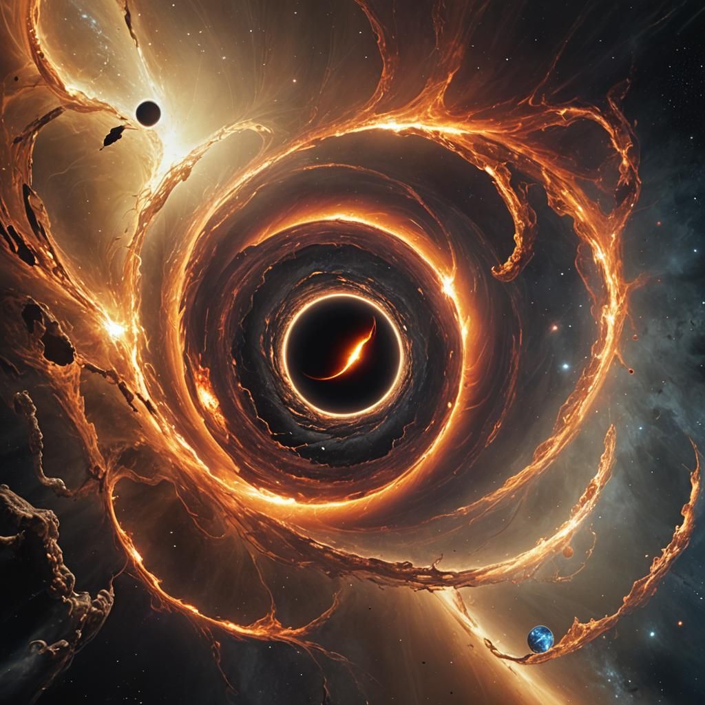 Darkness swallowing light