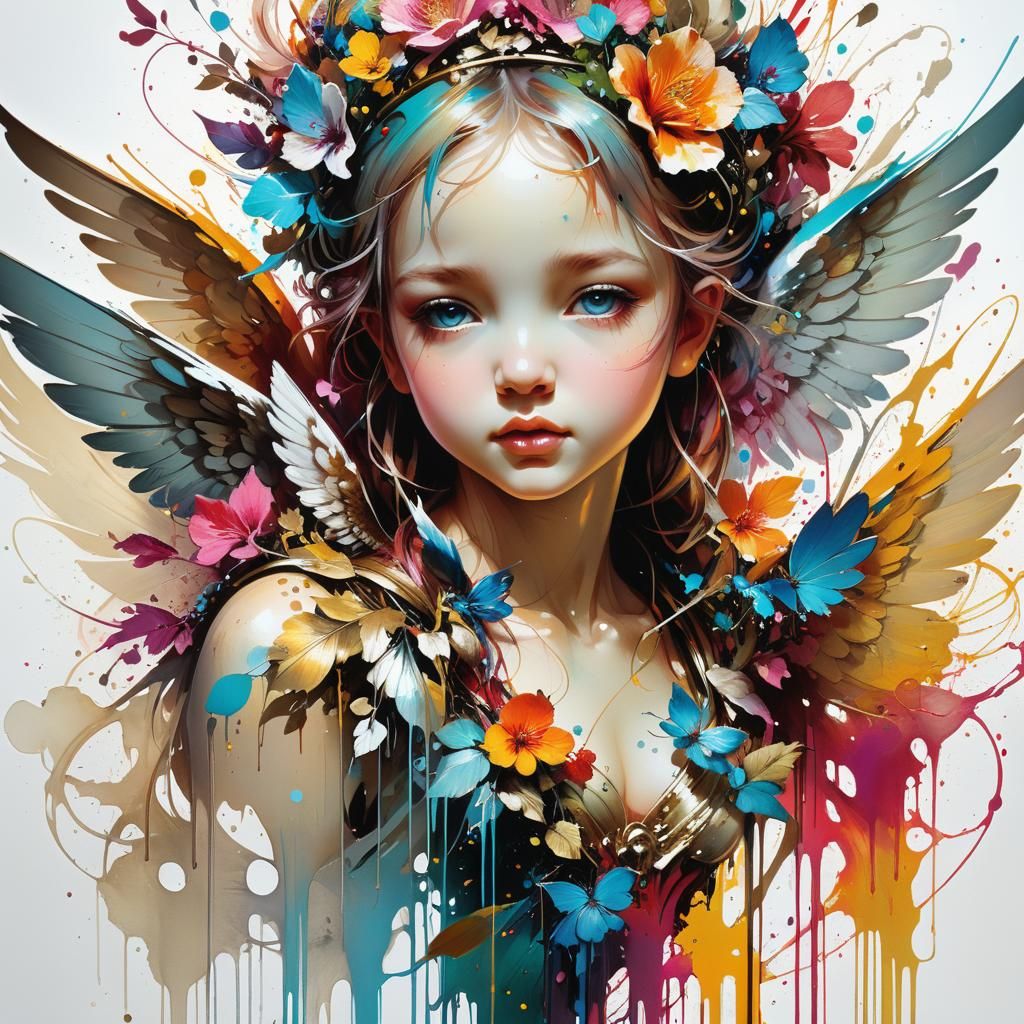 Cherub of Love: Hyperdetailed Fantasy Art Masterpiece