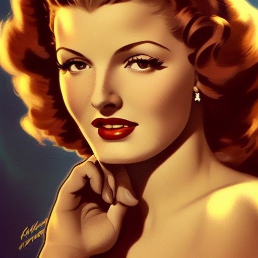 Vintage Portrait in Artgerm Style