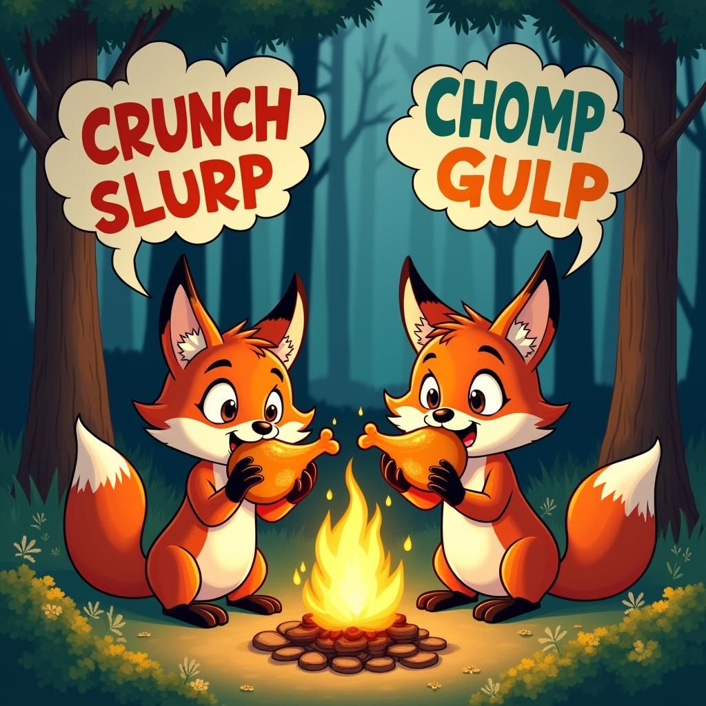 Fix and Foxi Feast: A Whimsical Comic Adventure