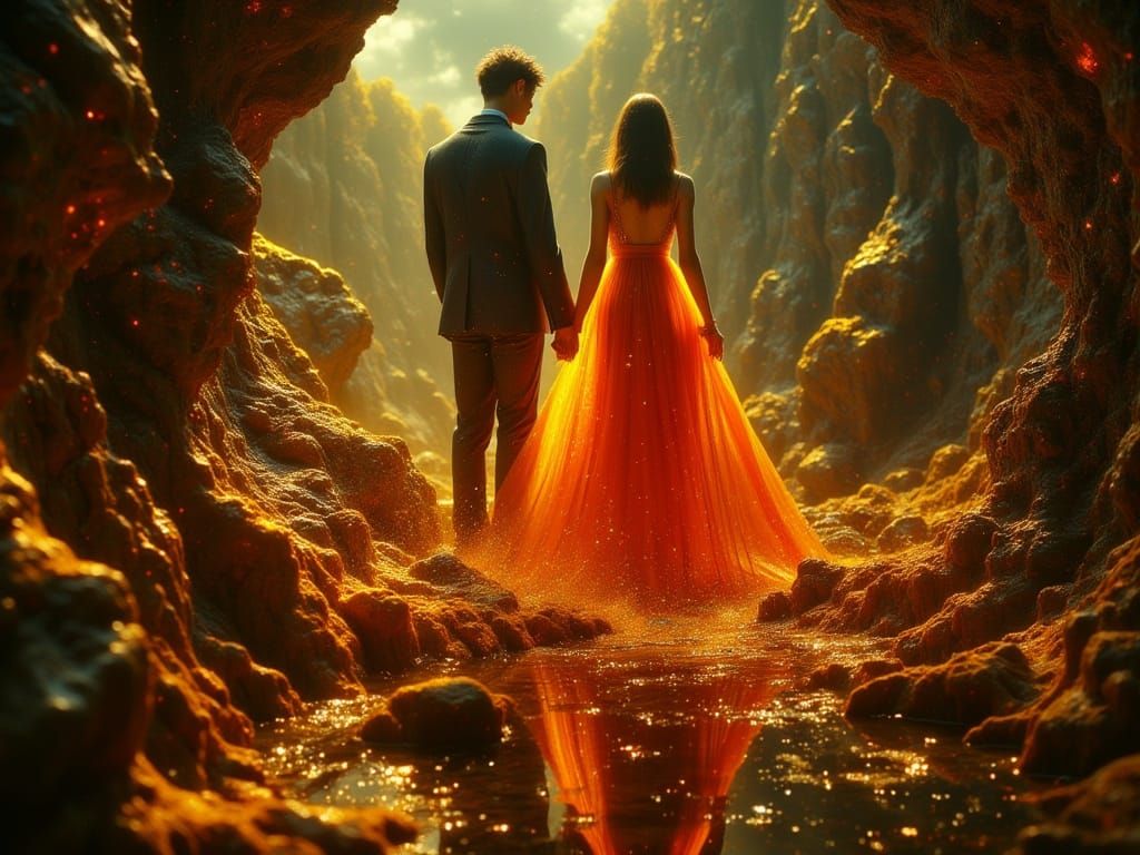 First Date Regret in Deep Oil Paint Style