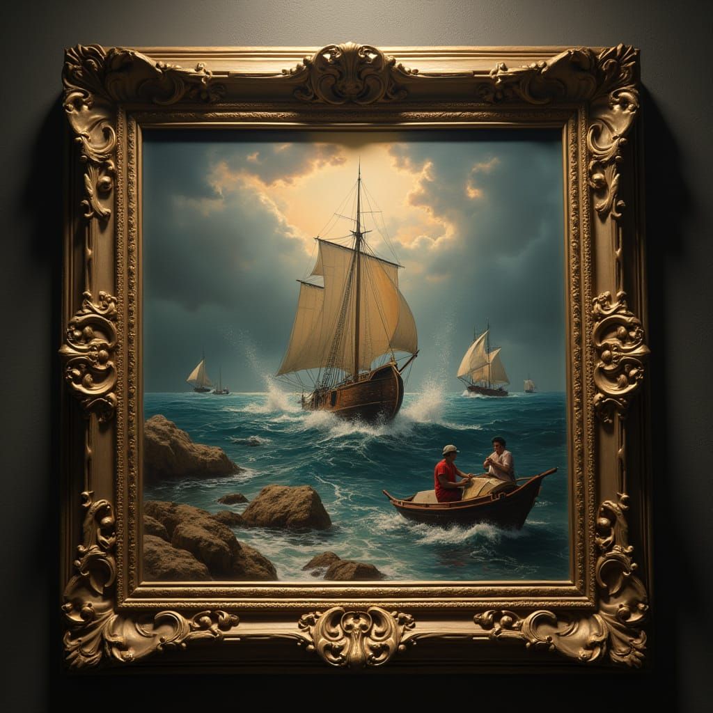 numa grande ampulheta e surreal, com iluminação suave e em um dos lados da coluna um brasão antigo em ouro e prata no ce...