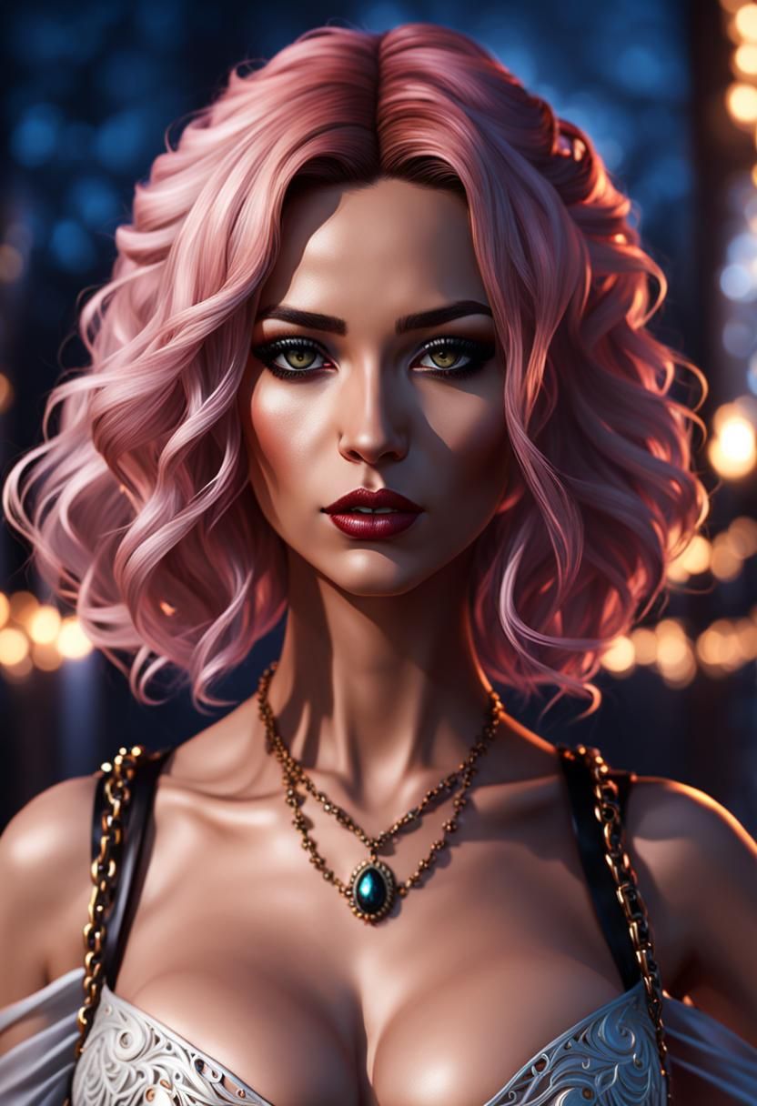 Hel, Queen of the Underworld with Black Tiger