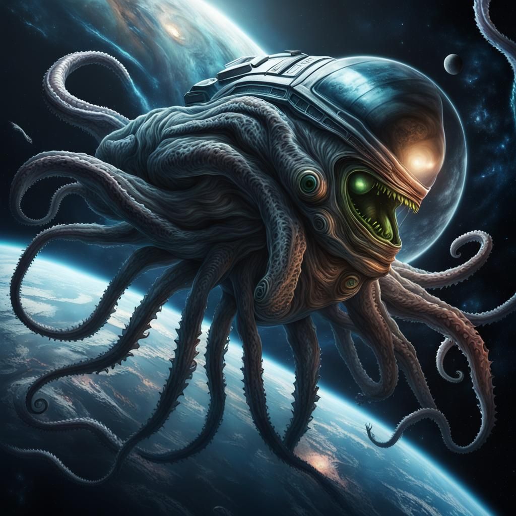 Cosmic Horror: Alien Attack on Spaceship