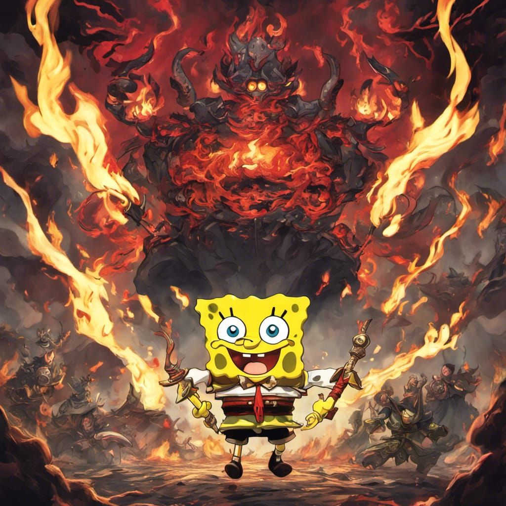 Spongebob the Master Firebender