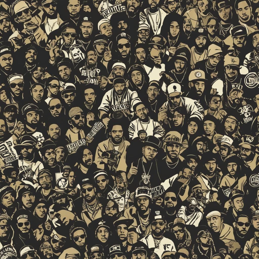 Abstract International Hip Hop Music Visualization