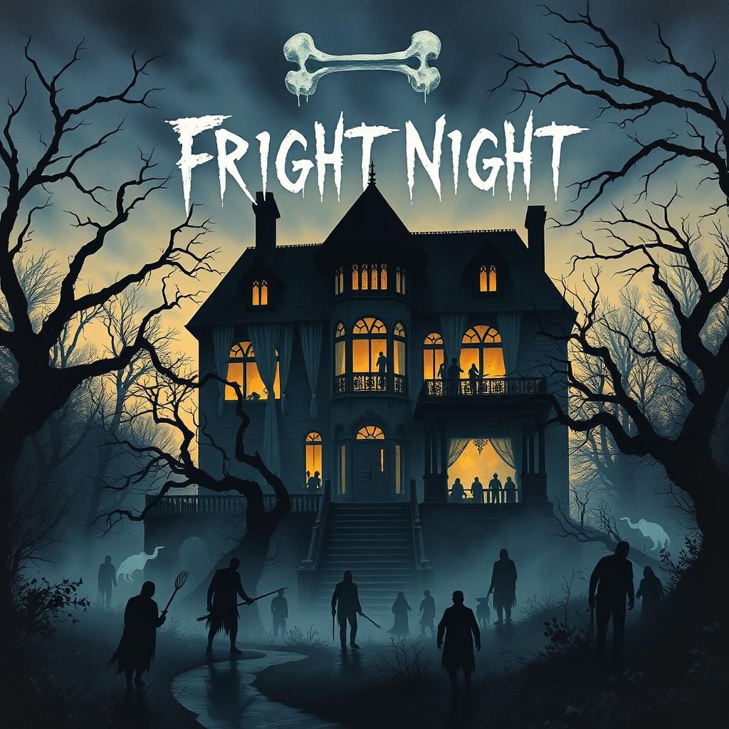 Haunted Mansion at Dusk: A Nightmarish Spectacle