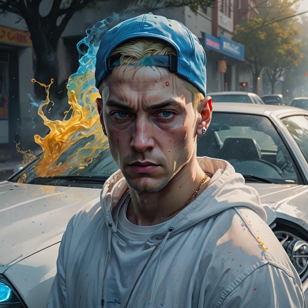 Eminem in Hyper-Realistic Digital Art