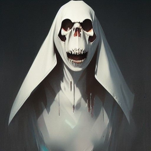 Sinister Rabbit Skull Death Nun