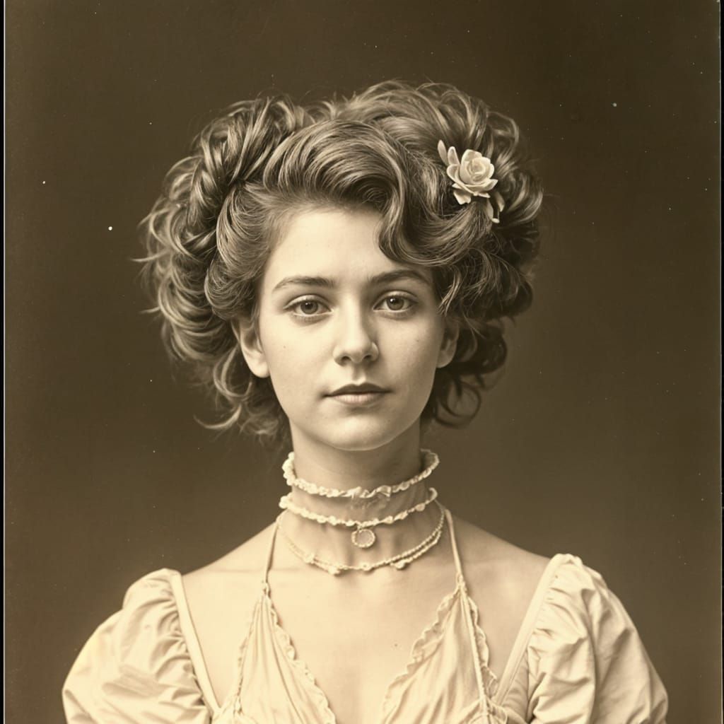 Victorian Era Cabinet Card Portrait of a Young Woman