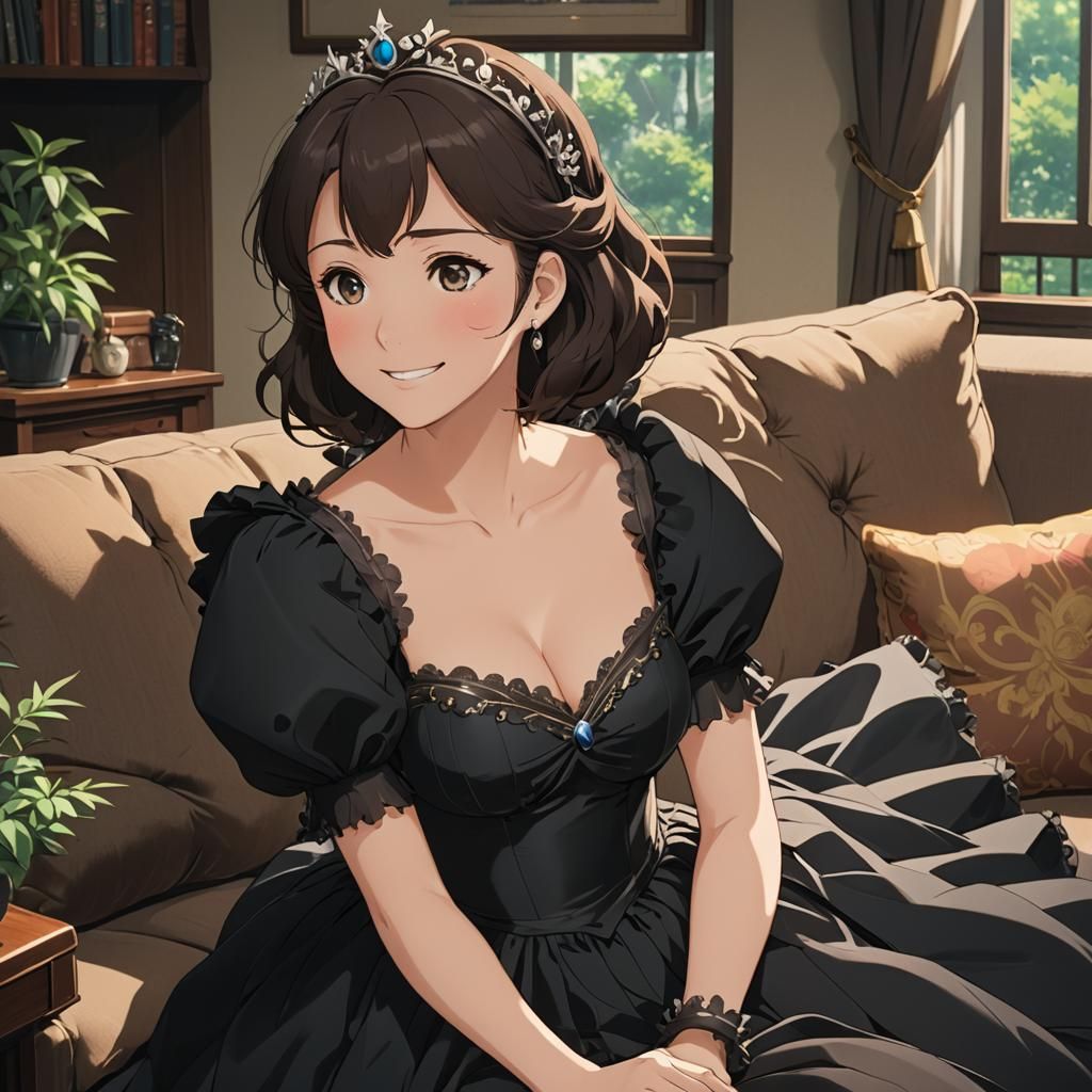 Anime Girl in Princess Dress, Key Visual Art