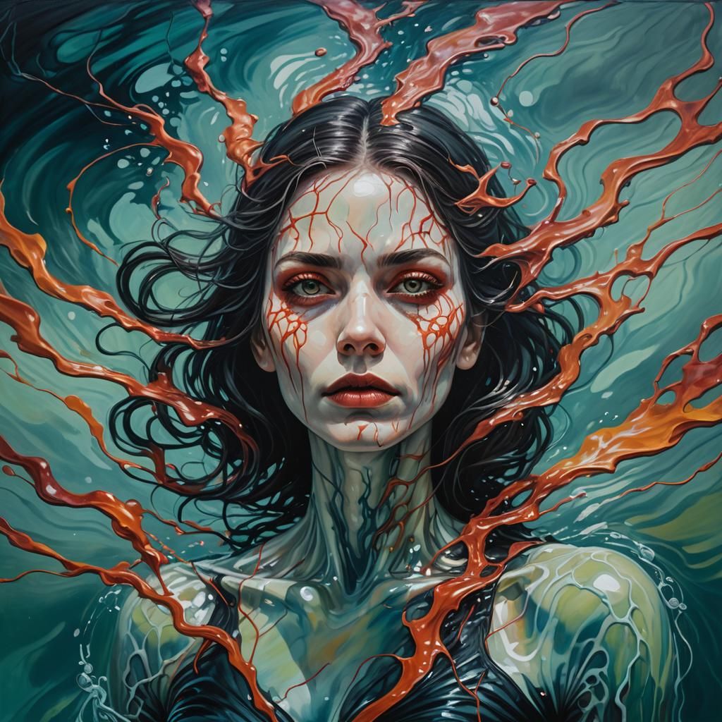 Dystopian Surrealism: Woman and Nitroglycerin