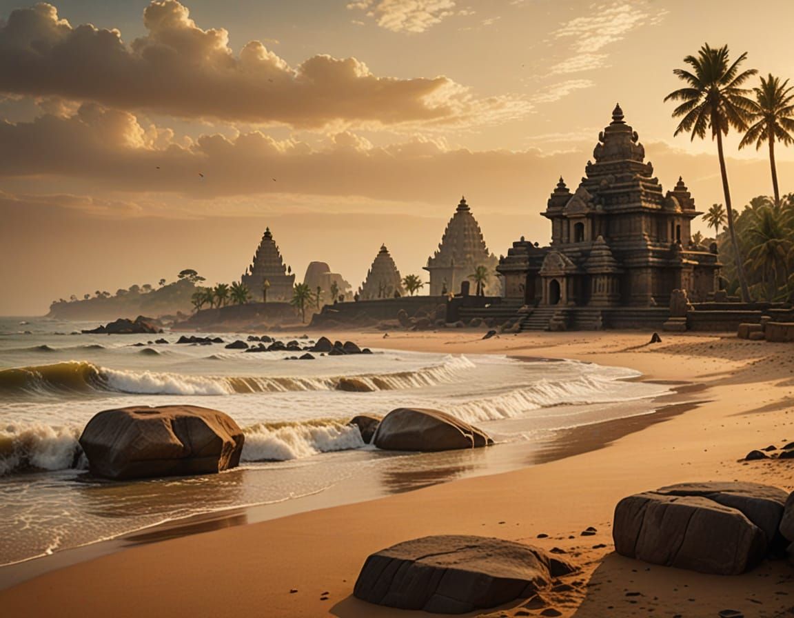 Ancient Indian Temples in Mahabalipuram