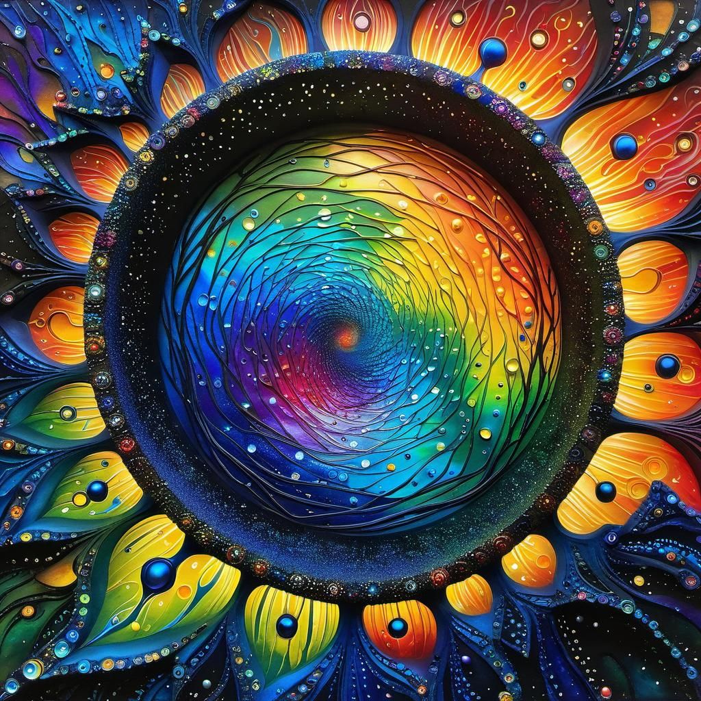 Abstract Mindscape in Mixed Media