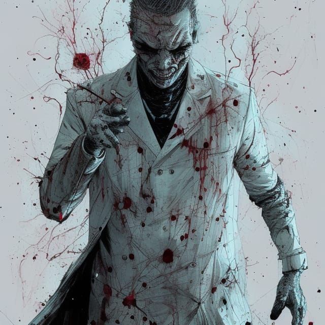 Terrifying Mister Negative Horror Speedpaint