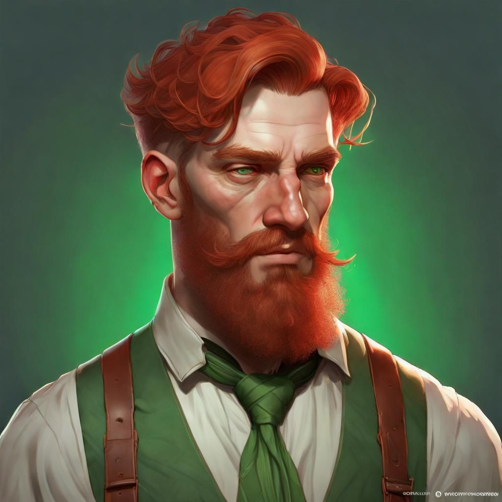 Kind Reverend Portrait in Hyperdetailed Digital Art