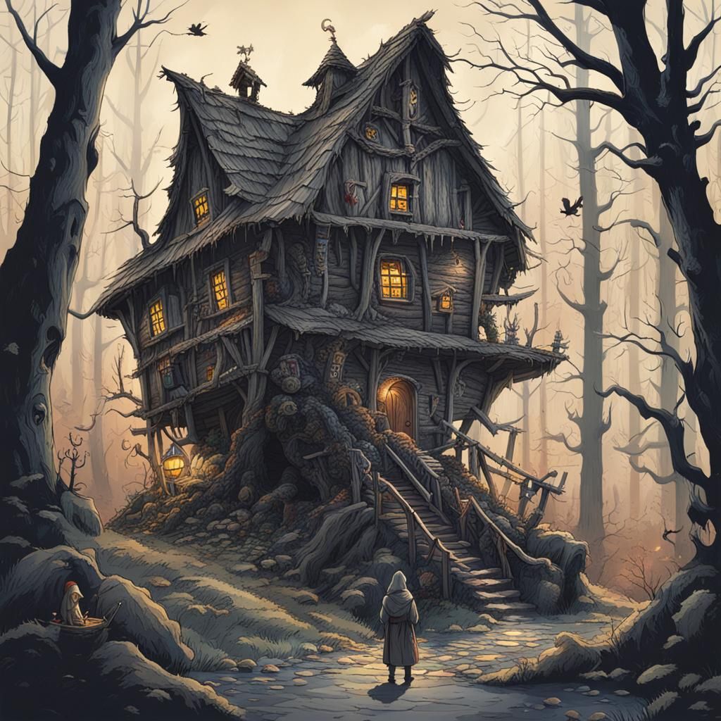 Baba Yaga Digital Art
