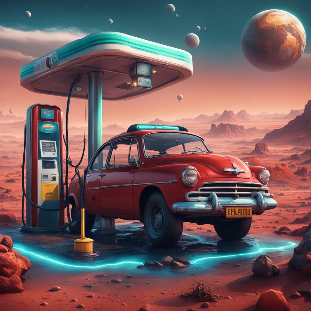 Gas Station on Neptune: An Astronaut's Pit Stop