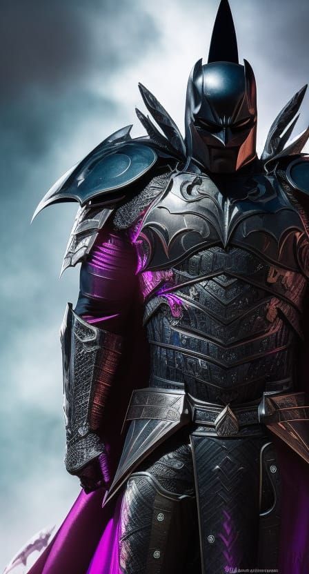 Batman in Knight Armor: Hyperdetailed Digital Art