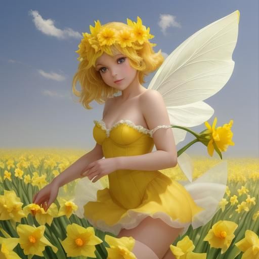 Daffodil Fairy: A Whimsical Springtime Vision