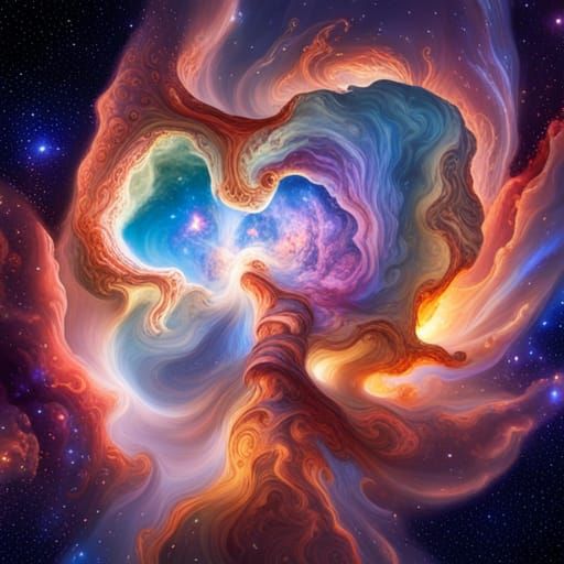 Giant Nebula Explosion in Astral Galaxy