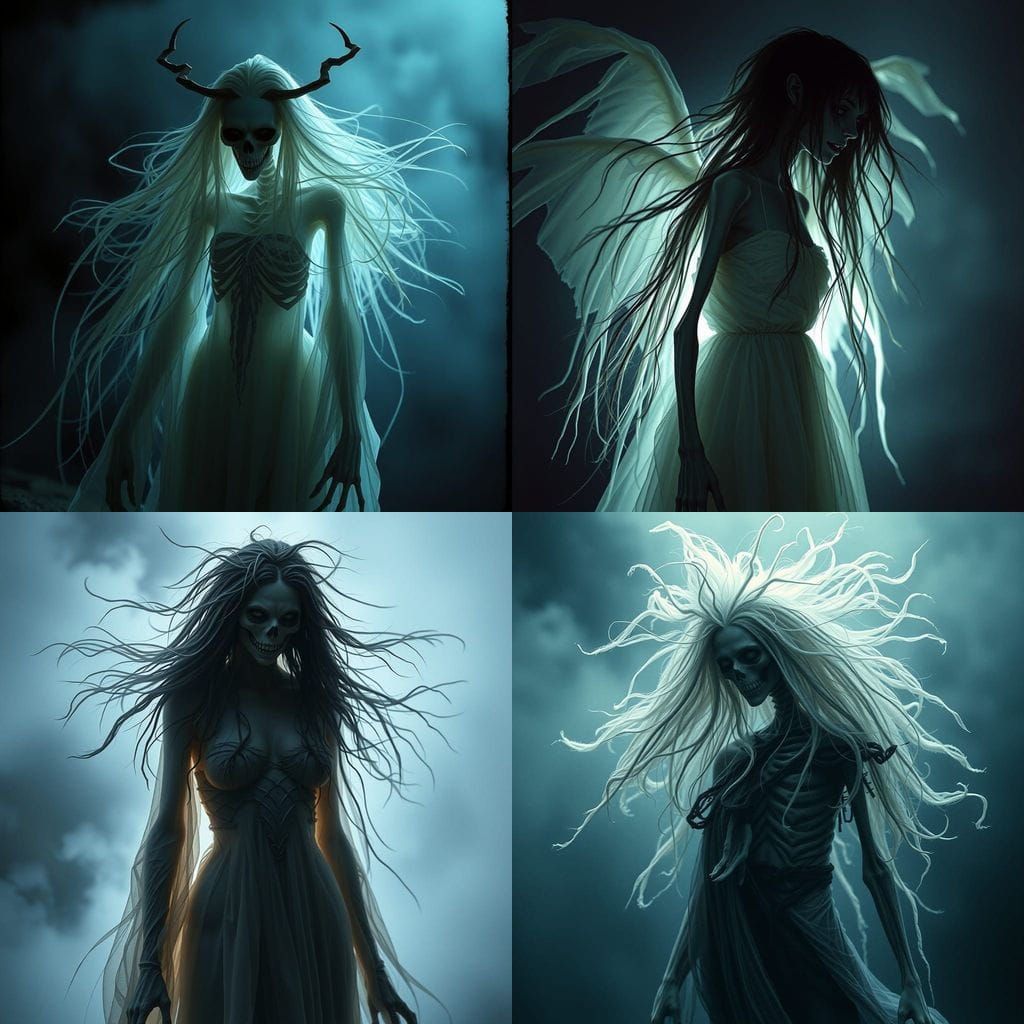 Ethereal Banshee in a Haunting Cinematic Vignette