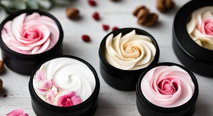Rose Body Butter Label Design for Container