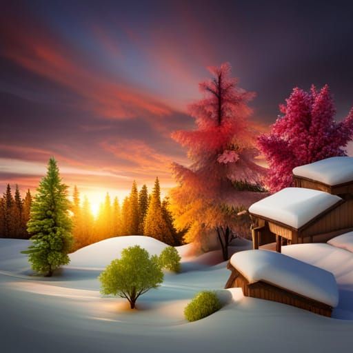 Seasons in Origami Papercraft