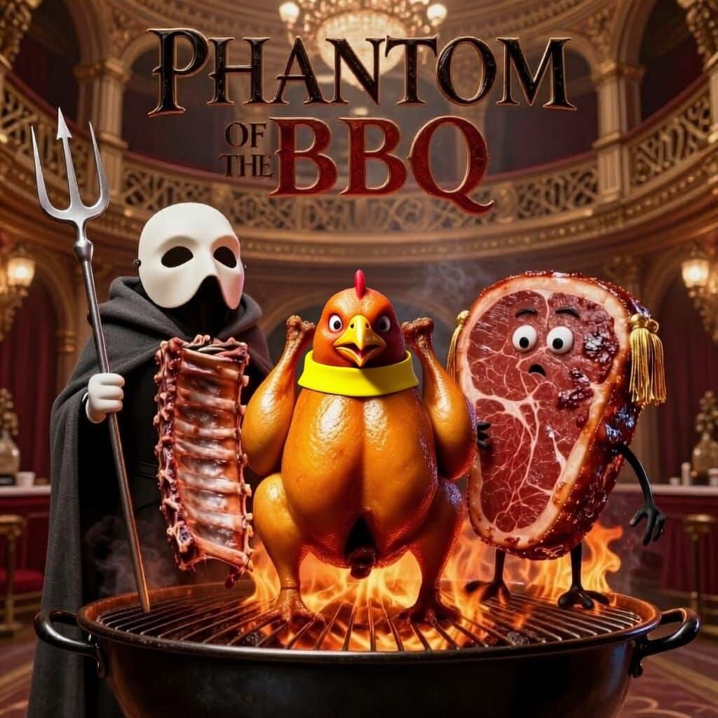 Phantom of the BBQ Movie Poster
