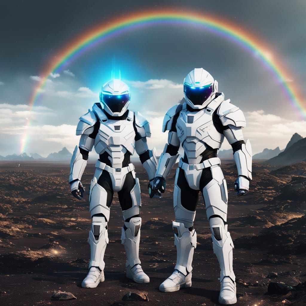 Futuristic Warriors Unite in a Dystopian Wasteland