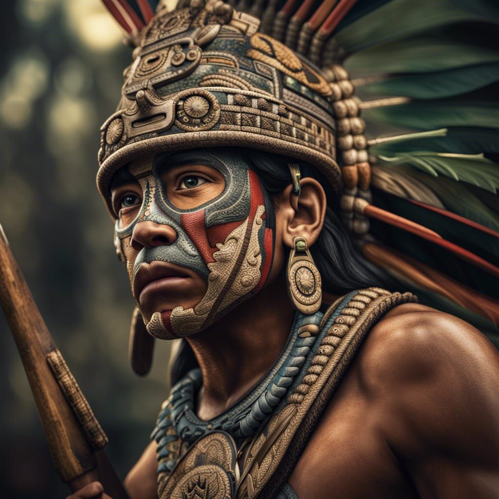 Hyperrealistic Aztec Hunting Grounds of Moctezuma