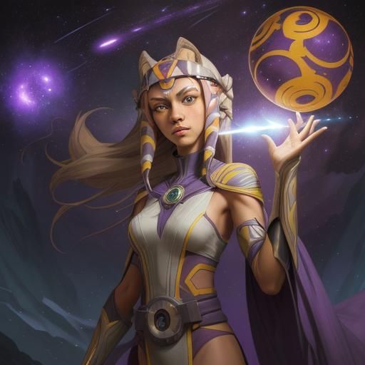 Ahsoka as Naruto with Galaxy Orb