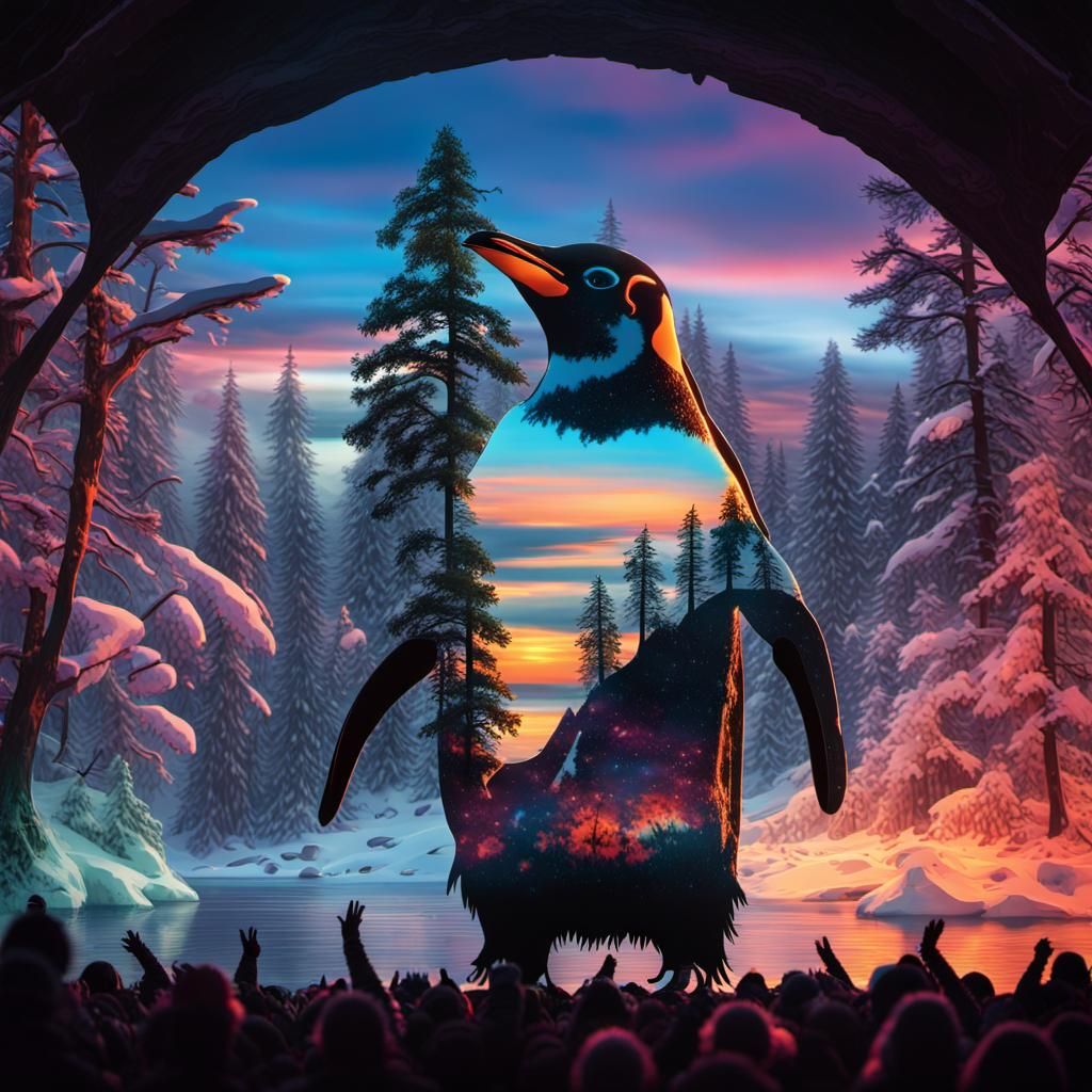 Double Exposure: Penguin Concert and Knight Forest