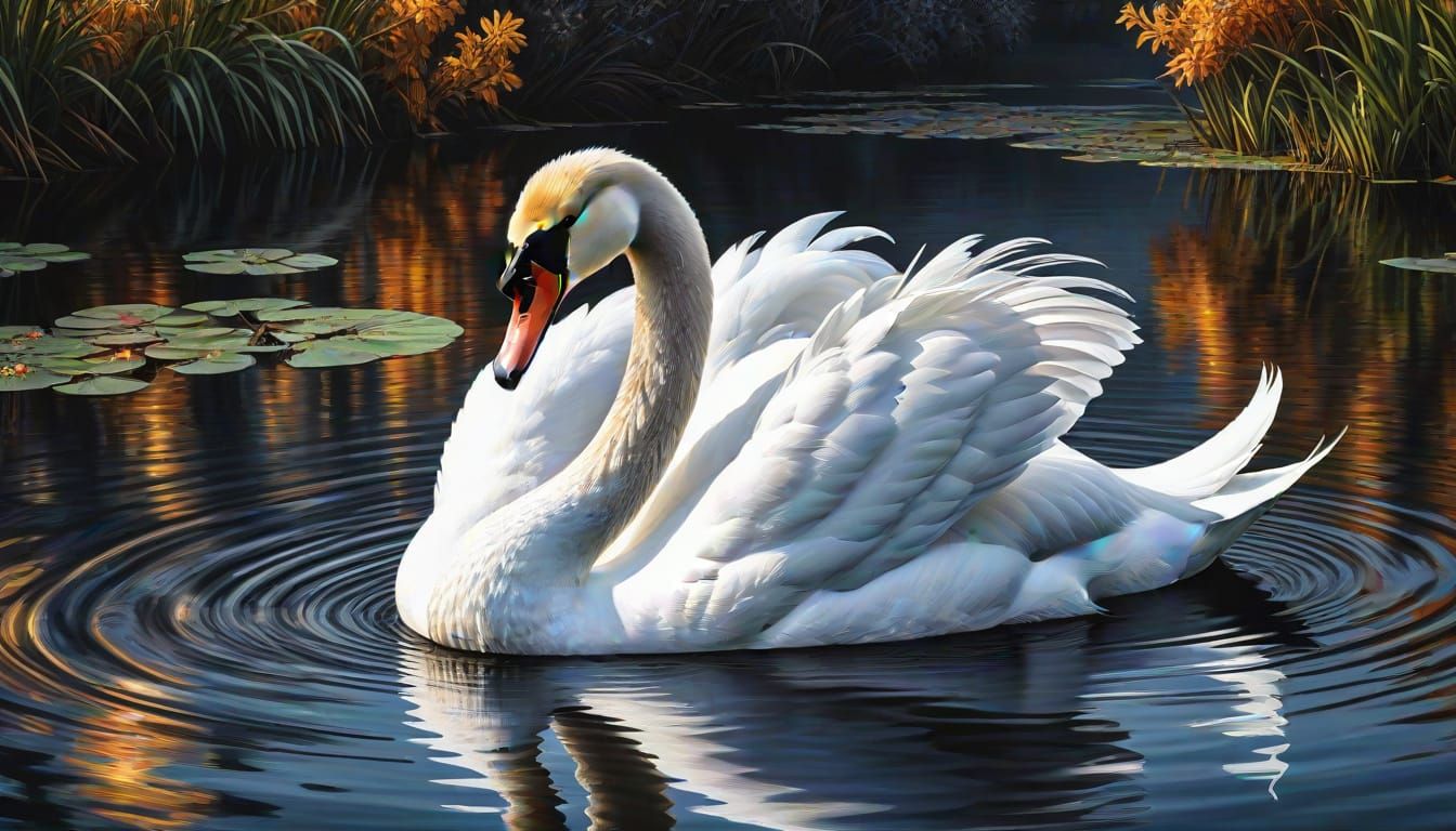 a dawn waking/fluffing up