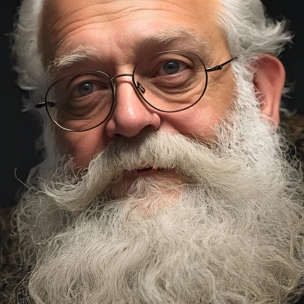 Hyperrealistic Portrait of a Wise Old Man