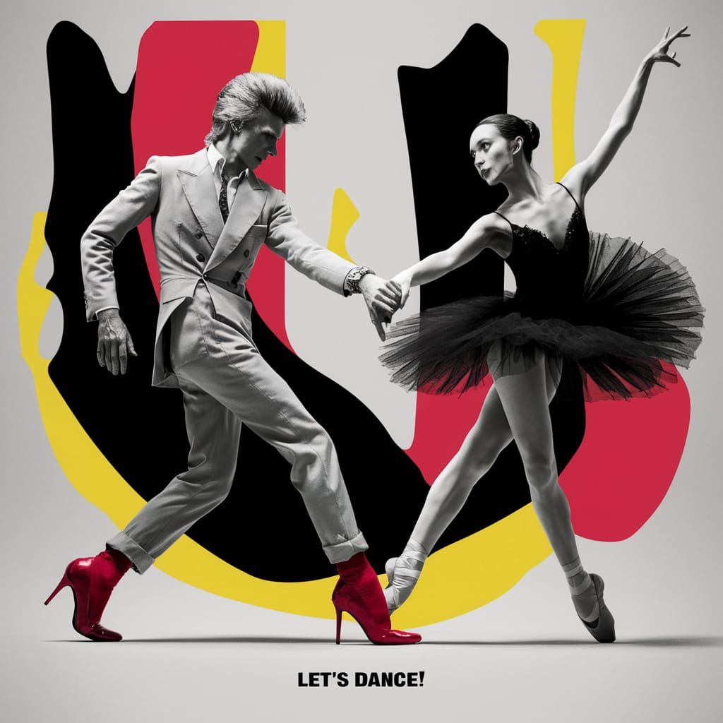 Avant-Garde Magazine Cover: Dancing Figures in Motion