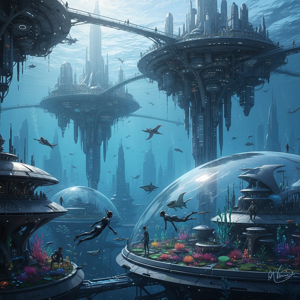 Humanity Colonizes the Ocean Depths in the Sea Age