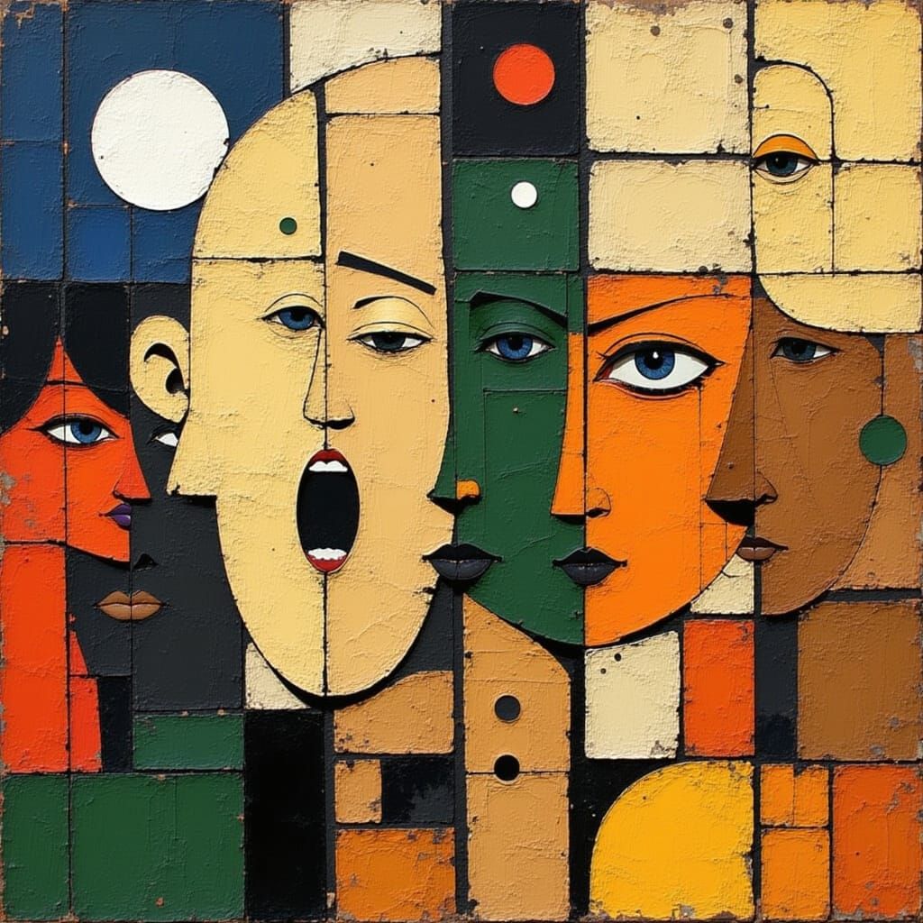 A Futuristic Robot in Cyberpunk Style