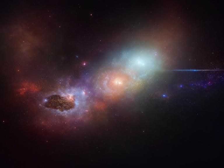 Holographic Astral Cosmic Universe in Mixed Media