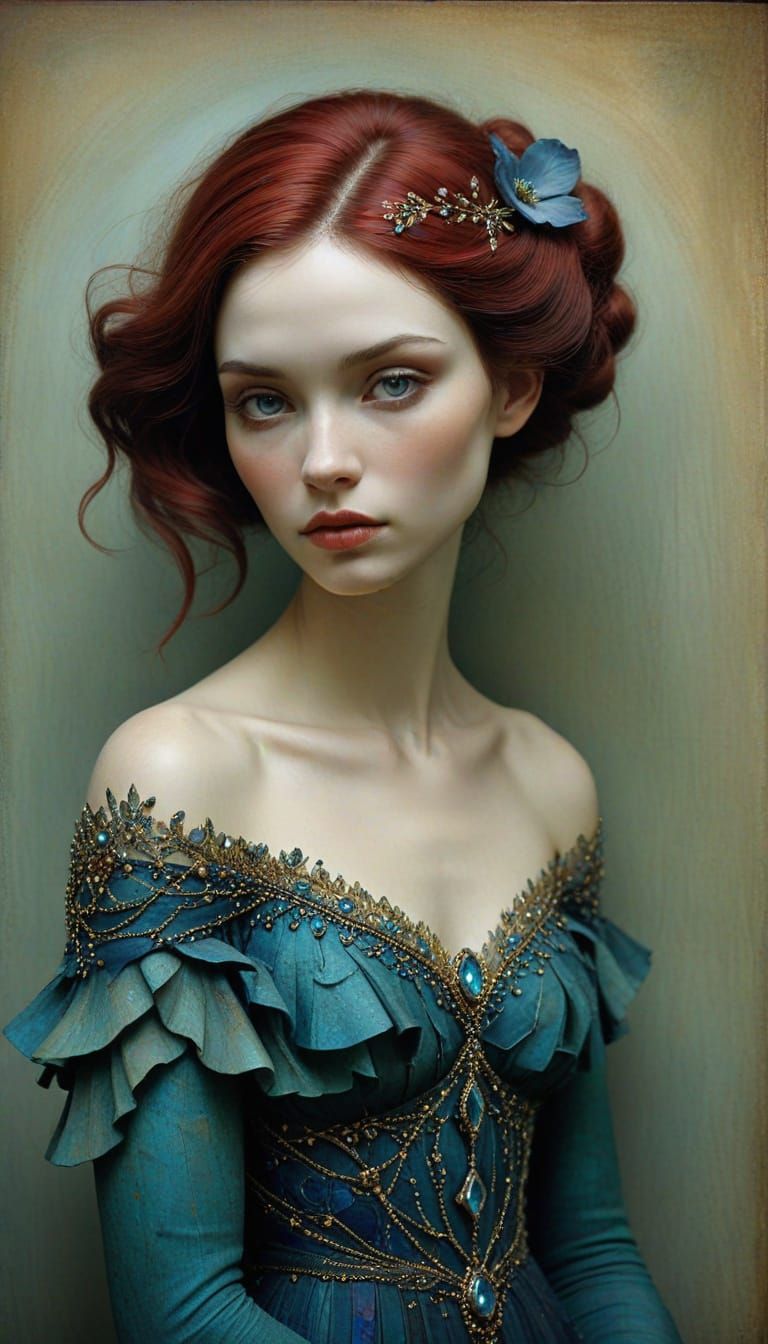 Ethereal Portrait in Jewel Tones