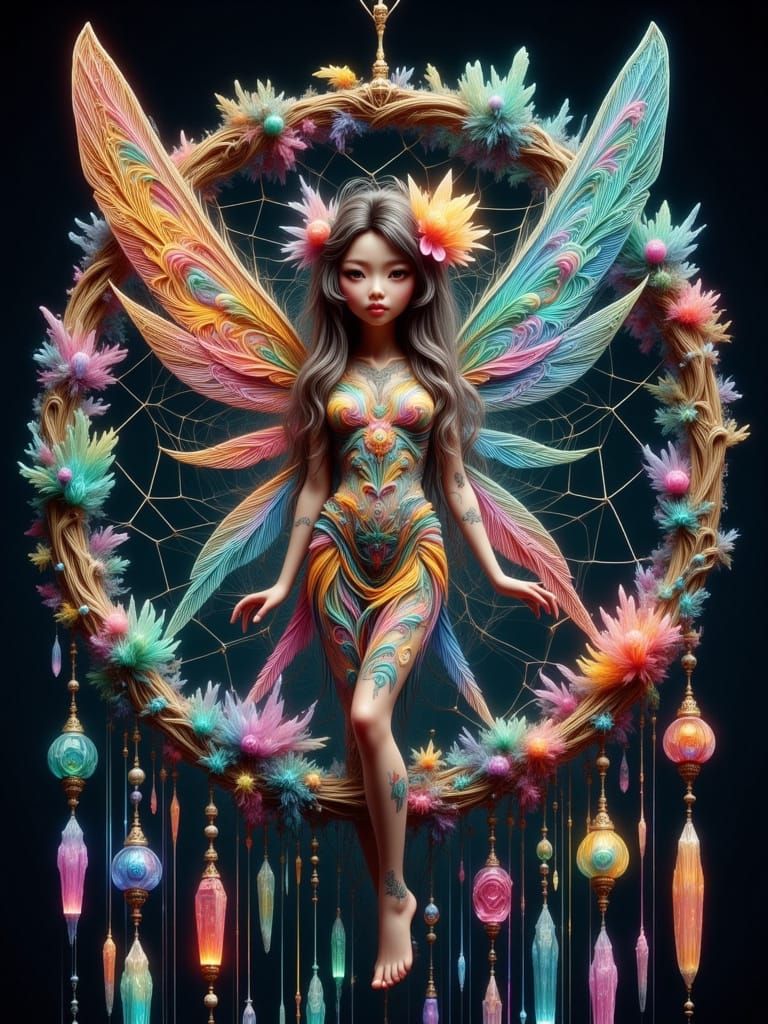 Ethereal Magic in Whimsical Fantasy Landscape