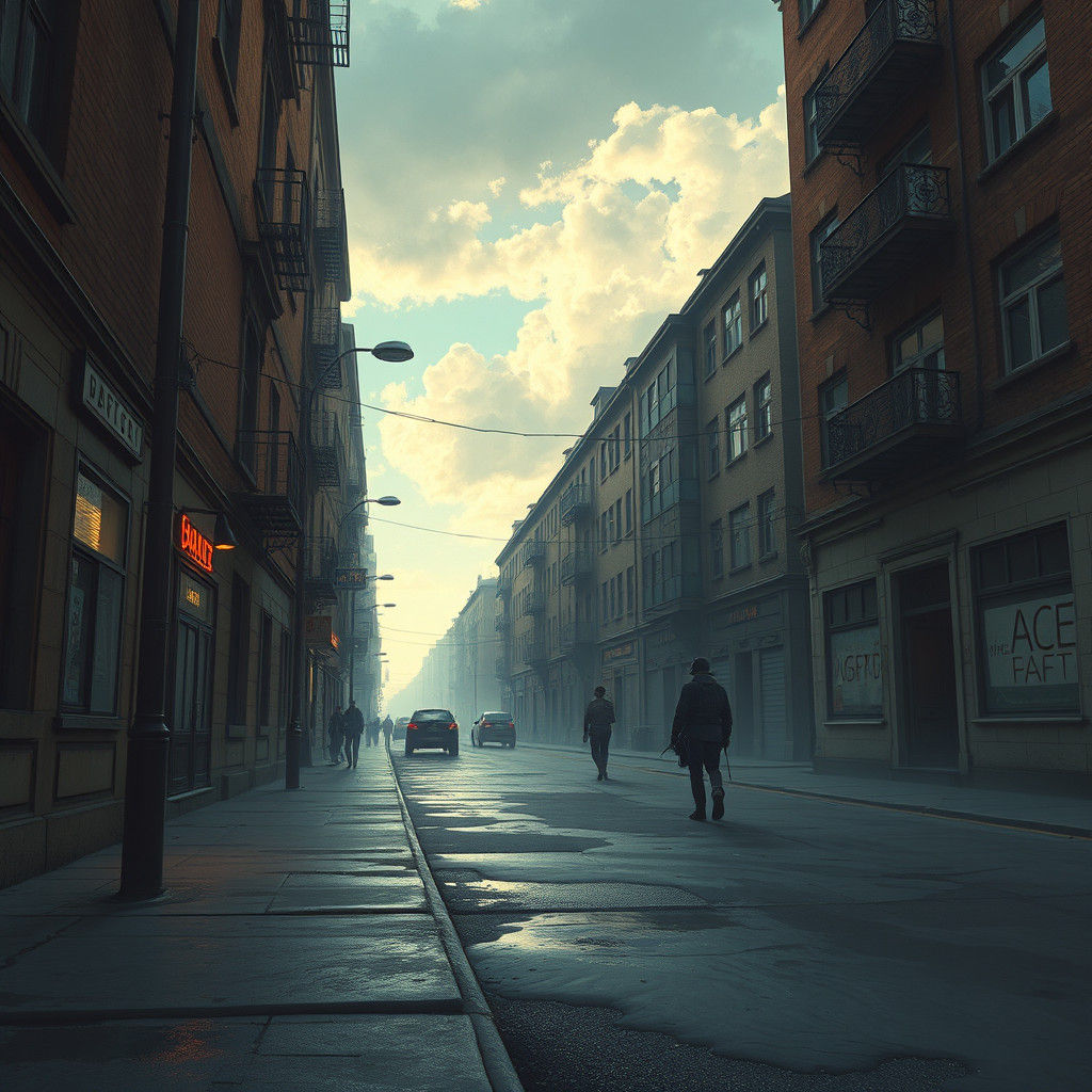 Haunting War Echoes in Detailed Matte Painting