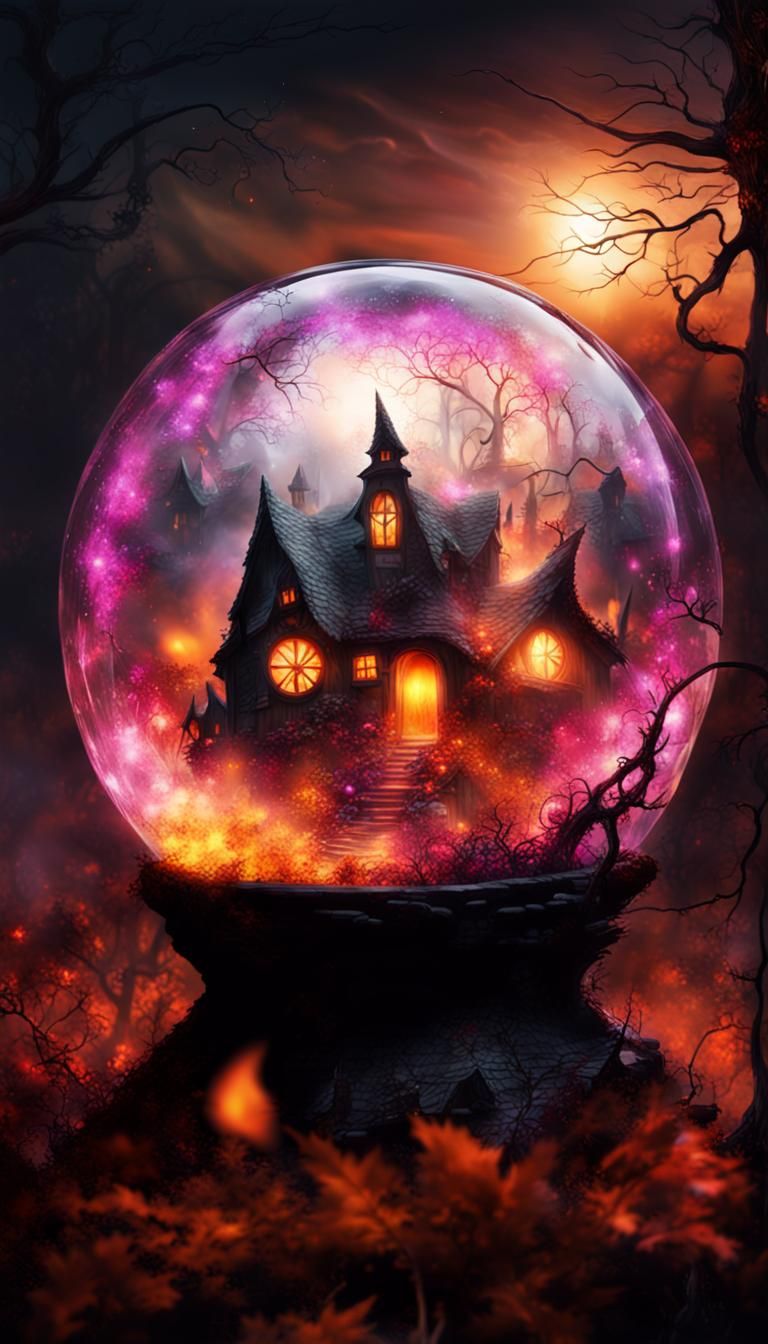 Witch village diorama