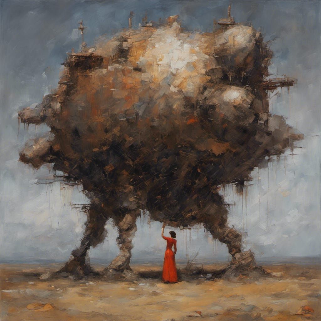 Classic Oil Painting Inspired by Love's Plea