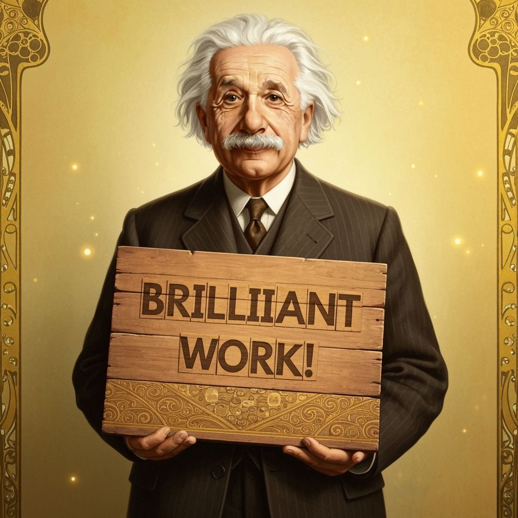 Einstein Celebrates Brilliant Work in Vintage Style