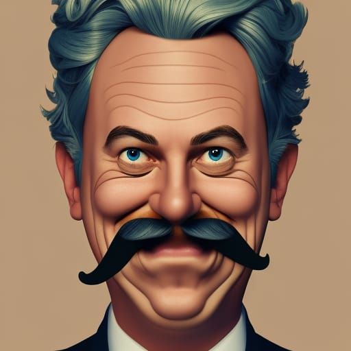 moustache man
